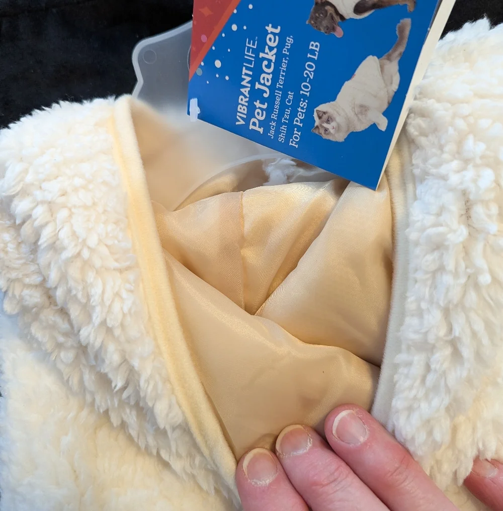 Vibrant Life Hooded Pet Jacket Size Small 10-20 Lbs BNWT